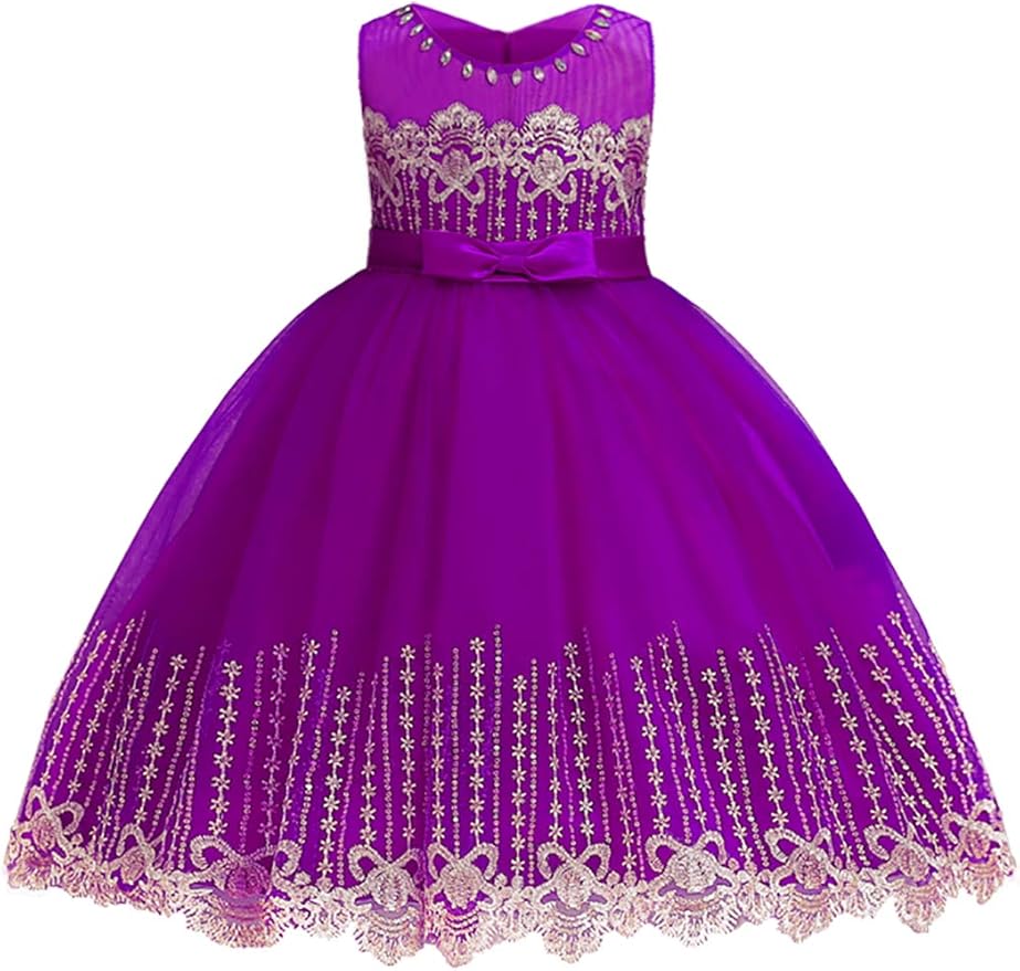 LIEEN Toddler Dresses for Wedding, Tulle Infant Dress