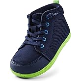 WateLves Toddler Little Kids Wide Barefoot Shoes Girls Boys Lightweight Boots Minimalist High Top Walking Shoes Breathable Comfort-Forward Ankle Support