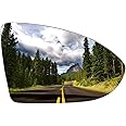 LOIYLLEN Passenger Side Mirror Replacement for Volkswagen VW Golf MK7, GTI, R, SportWagen, Alltrack, Jetta - Right Heated Mirrors Glass