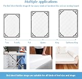 Ershyi Bed Sheet Clips, Adjustable Triangle Straps for Fitted Sheets view 3