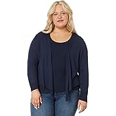 NIC+ZOE All Year 4-Way Cardigan, Dark Indigo, 1X