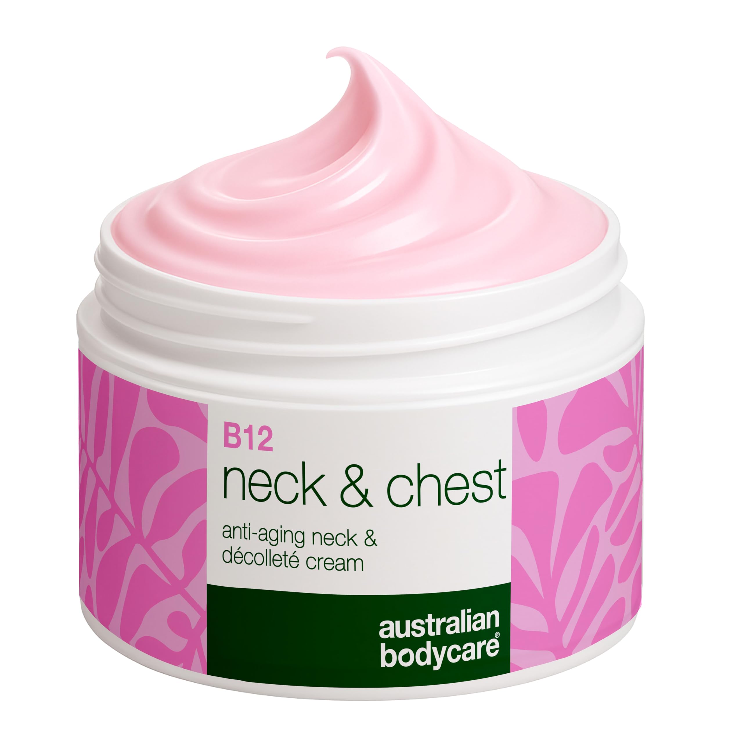 Neck & Décolleté Cream with Vitamin B12 – Reduces Wrinkles and Sagging Skin – Enriched with Hyaluronic Acid, Peptides, Niacinamide, and Squalane