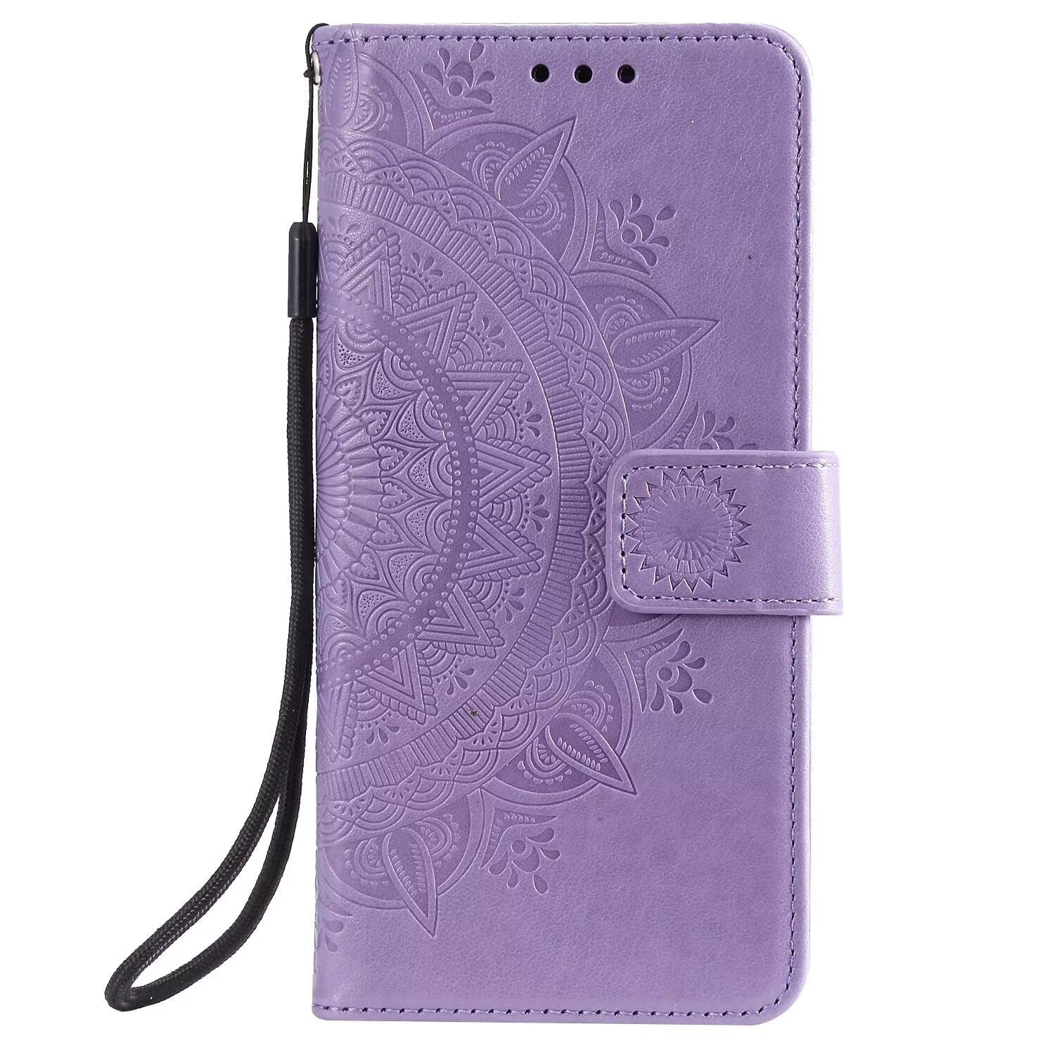 Bnvdfre for Nokia C32 Case Protective Nokia C32 Wallet Phone Case Flip PU Leather Shockproof Card Holder Magnetic Stand Cover for Nokia C32, Purple