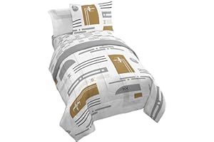Jay Franco Comforter Set Includes Sheets and Pillow Covers - Soft and Cozy Bed Set for Stylish Room Decor, White - Star Wars,