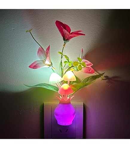 L LOHAS LED Plug in Night Light with Motion Sensor and Dusk to Down