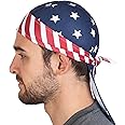 Cooling Helmet Liners - Do Rag Skull Caps for Men - Cooling Head Wraps, Hard Hat Liner - Motorcycle Pirate Bandana