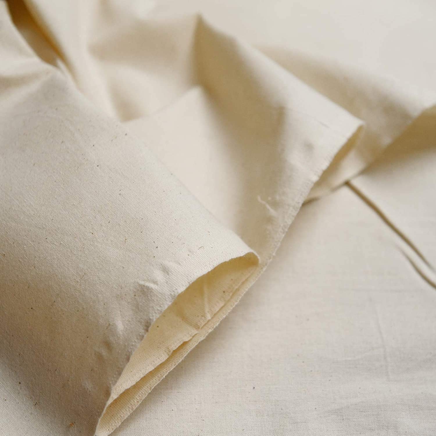Cotton Calico Canvas Natural *New* 25 Color Craft Patchwork Fabric Material 58" (Natural, 1 Meter)