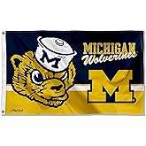 College Flags & Banners Co. Michigan Team University Wolverines 3x5 Banner Flag