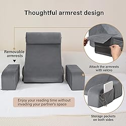 ENITYA Reading Pillow for Sitting in Bed