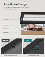 SONGMICS Collage Photo Frame 9 Holes 4x6 Display Ink Black RPF029B01 view 4