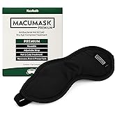 Macuhealth MacuMask - Moist Heat Eye Compress for Dry Eyes, Blepharitis, MGD & Digital Eye Strain, Adjustable Strap, SterilEyes Technology, Microwave & Freezer Safe, Hot or Cold Compress (Premium)