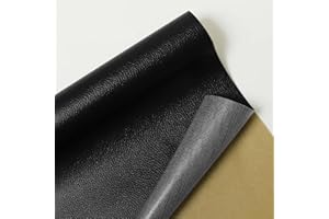 PVUEL Faux Leather Self-Adhesive, 39X118 inch Self Adhesive Leather Patch Waterproof, DIY Large Leather Patches for Sofas, Ha
