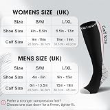 Calves Kelson 2 Pairs Compression Socks 20-30 mmHg Knee High Women Men view 4