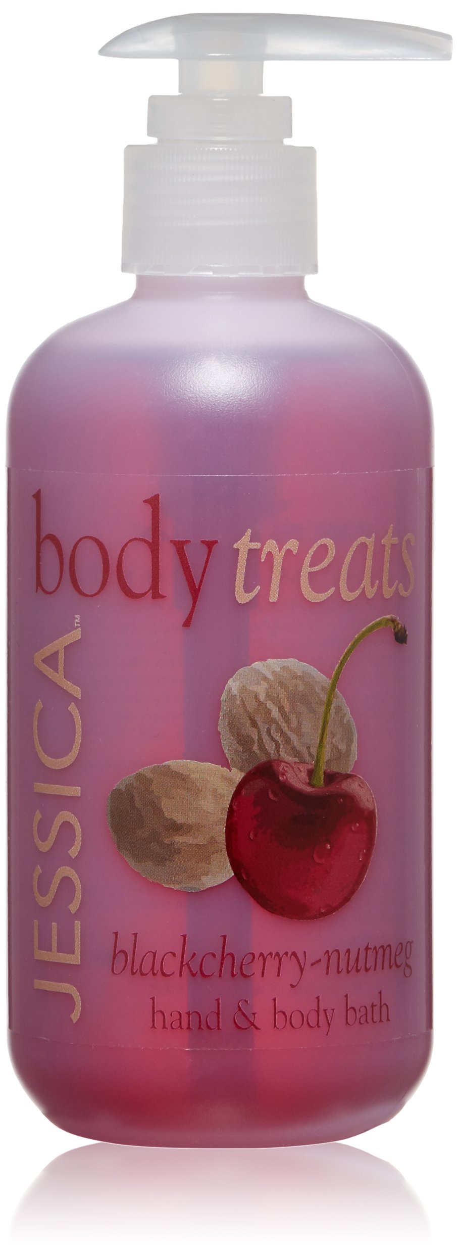 JESSICA Body Treats Hand and Body Bath, Blackcherry Nutmeg, 251 ml