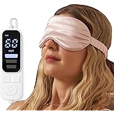 FlexTherm Pink Heated Eye Mask for Dry Eyes, MGD, Blepharitis, Stye Treatment, Warm & Cool Eye Masks, USB Powered, Adjustable, Silk-like Material
