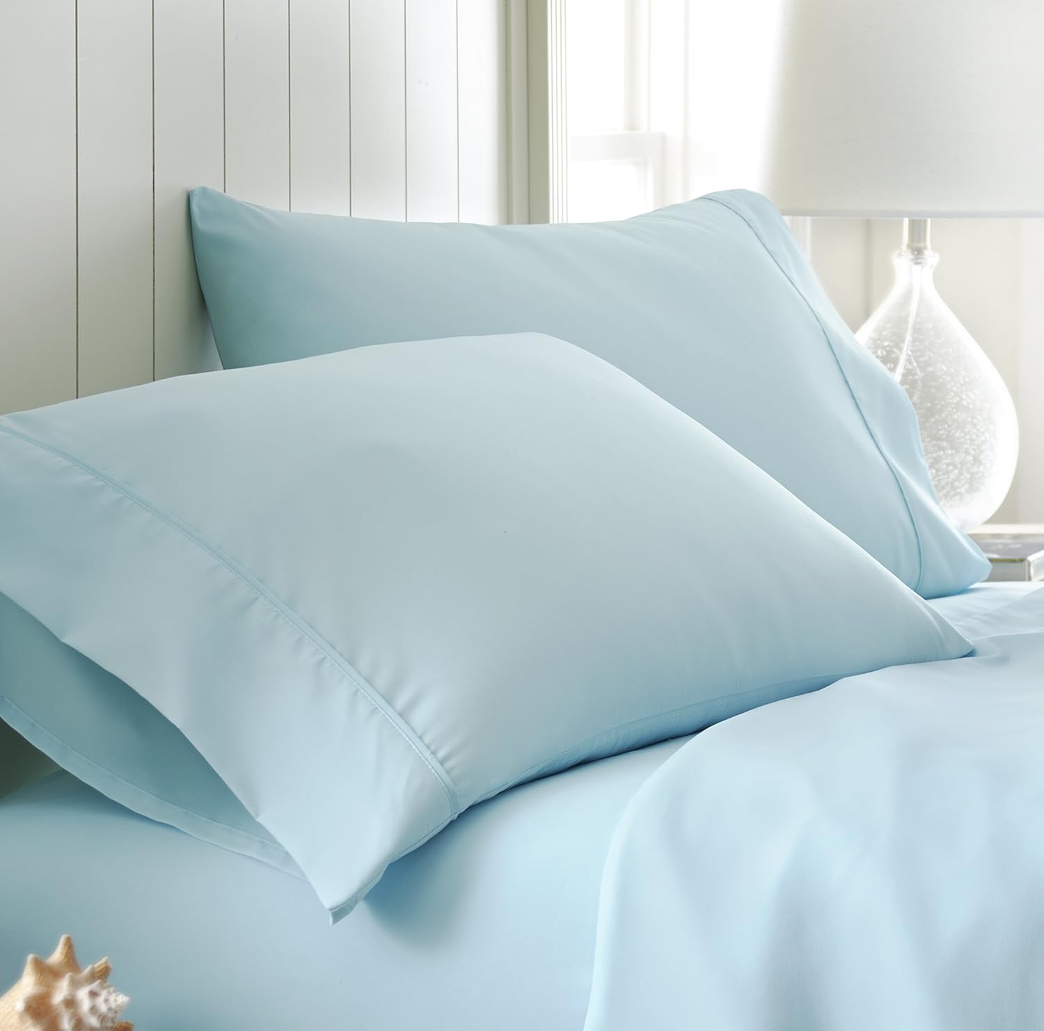 ienjoy Home Collection Premium Ultra Soft Pillowcase Set, Standard, Aqua