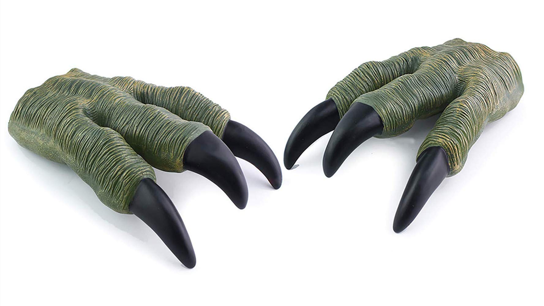 Ulalaza 1 Pair Dinosaur Claws Dino Cosplay Paw Gloves Costume Accessories for Velociraptor Pretend Party Supplies