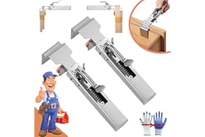 Adjustable Drawer Fixing Clamp, One Touch Fixed Removable Drawer Clamp, Drawer Front Installation Clamps, Quick Press Adjusta