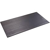SuperMats Heavy Duty Equipment Non-Slip Mat 20GS | 24" &times; 46" &ndash; Fits indoor cycles, spin bikes, upright bikes, stationary bikes, steppers, and mini ellipticals.