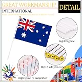 YAAVAAW 10pcs Small Australia Flags for Football 2026 Party Decorations view 3