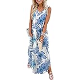Sampeel Summer Dresses Maxi Dress Vacation Beach Sundresses 2025 with Pockets