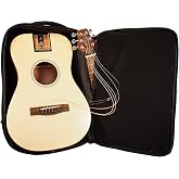 Journey Instruments Solid Sitka Acoustic Collapsible Travel Guitar PJ410N | Traveling Acoustic Guitar with Collapsible Patented System, Portable Backpack Case (African Mahogany)