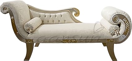 Aarsun Wooden Diwan Royal Gold Finish Living Room Couch