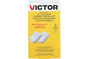 Victor CM752PS PestChaser Rodent Repellent with Nightlight & Extra Outlet - 2 Units