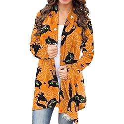 HUCHPI Sweater Skirt Duster Cardigans For Women