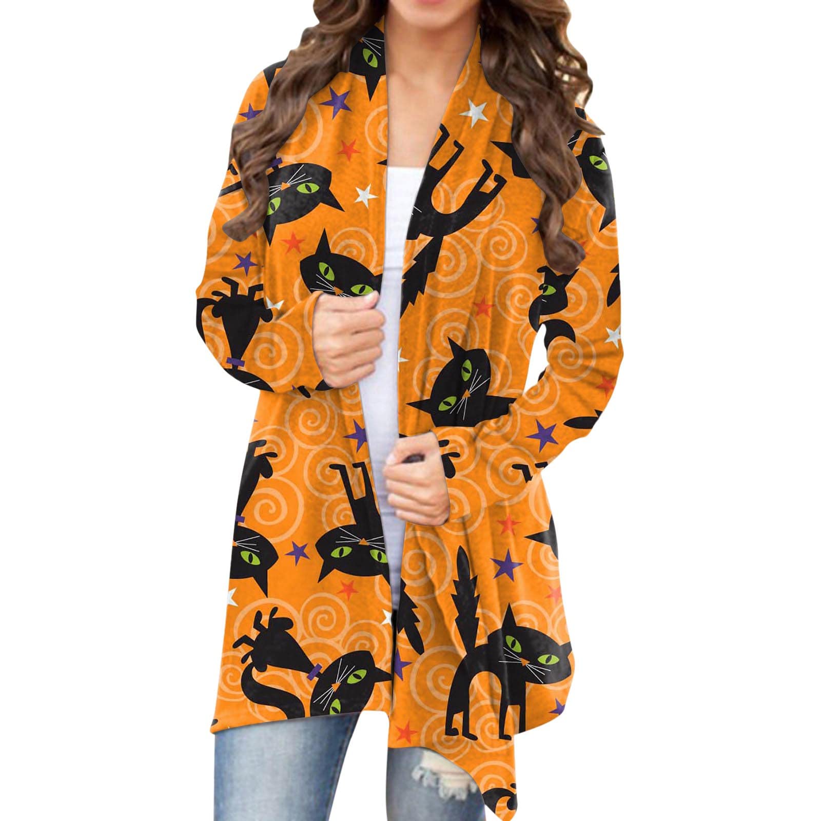 HUCHPI Sweater Skirt Duster Cardigans For Women