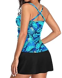 Talisea Womens Tankini Bathing Suits with Skirt Two