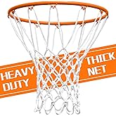 NEIJIANG Basketball Net Replacement Outdoor, Upgraded Thickening Heavy Duty, All Weather Anti Whip, Fits Standard Indoor or O