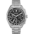 Bulova Men's Archive Series Lunar Pilot 6-Hand Chronograph High Performance Quartz Stainless Steel, Sapphire Crystal Style: 96B258
