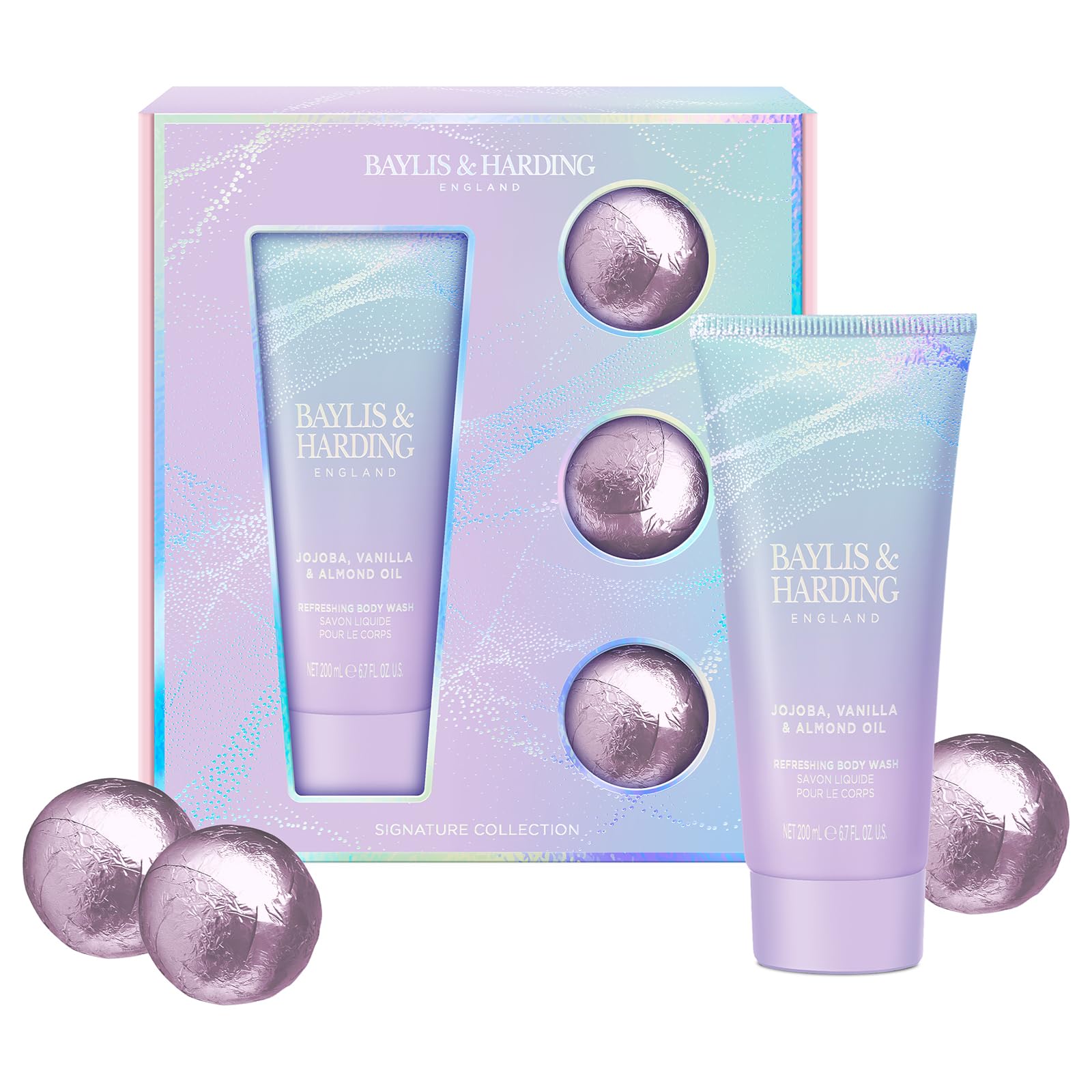 Baylis & Harding Jojoba, Vanilla & Almond Oil Luxury Dreamy Bathing Gift Set - Vegan Friendly (Pack of 1)