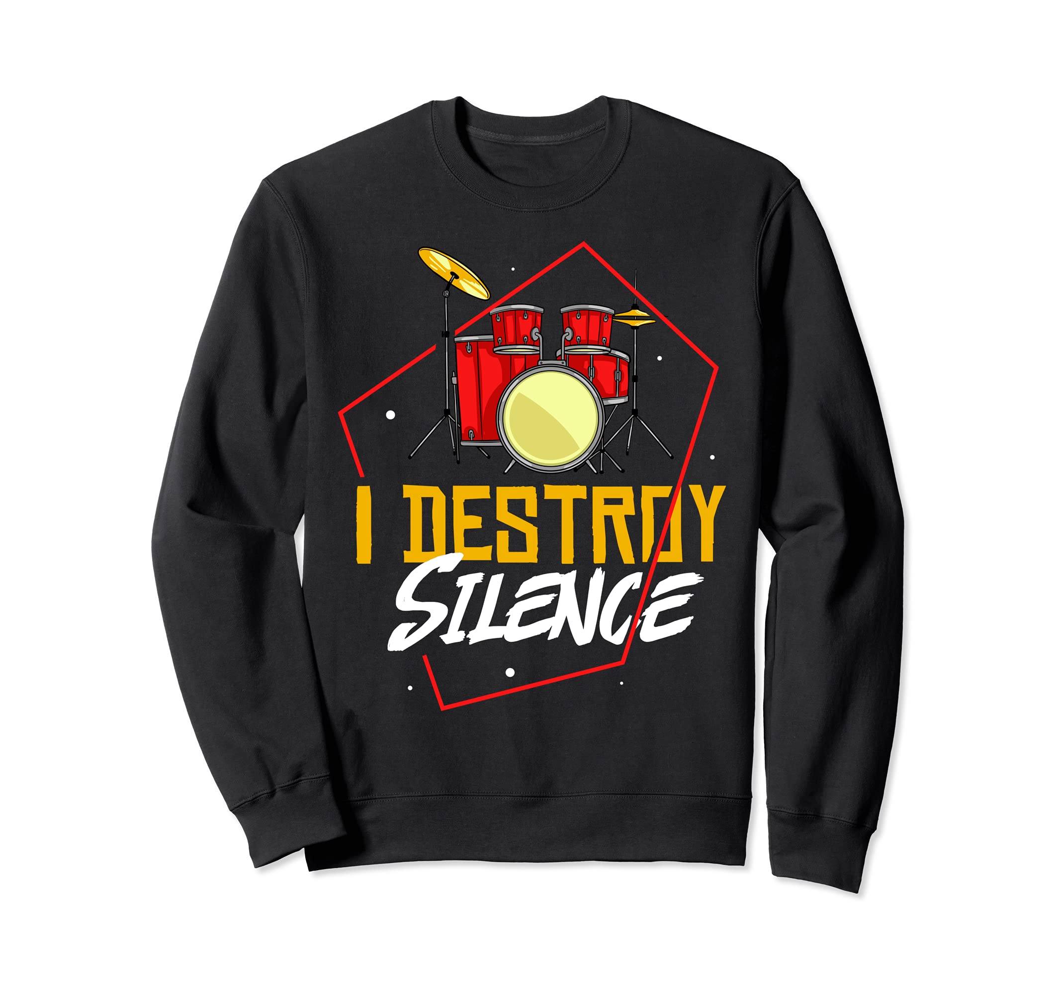 Drum Sticks Player Music Lessons Drummer Sweatshirt