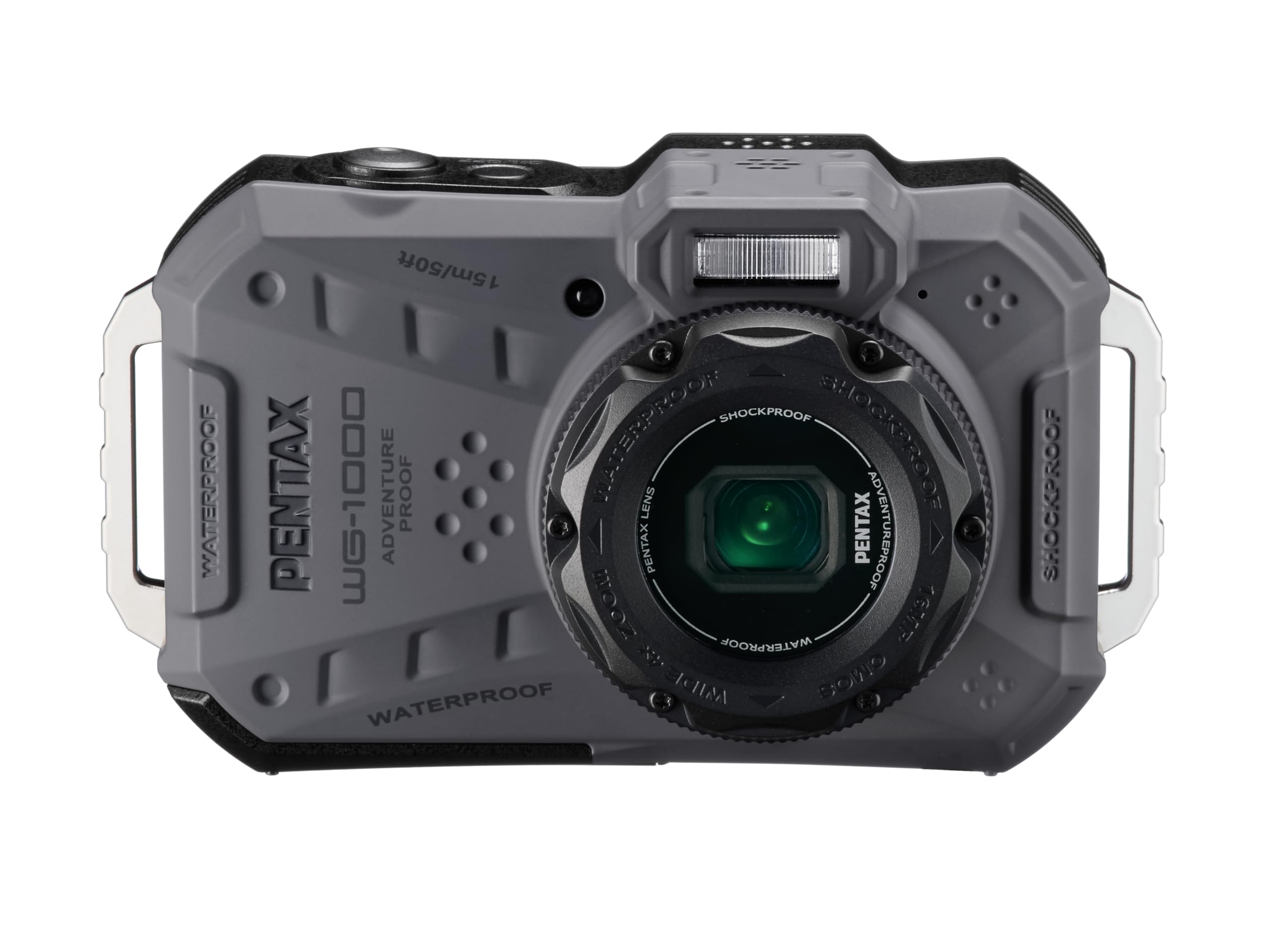 PENTAX WG-1000 Gray Waterproof Digital Compact Camera, Designed