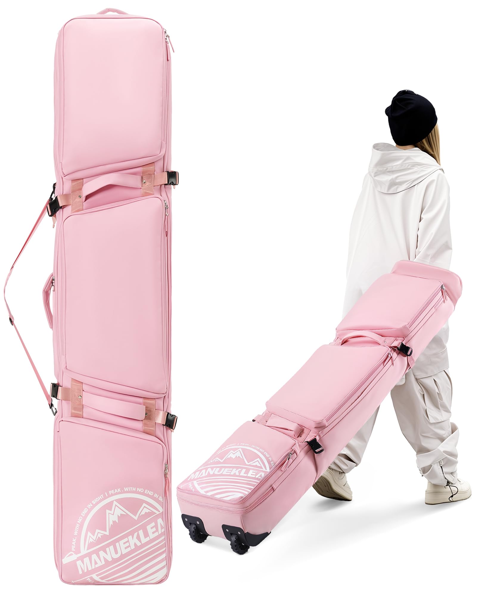 M MANUEKLEAR ホイール付きスキーバッグ Snowboard Bag