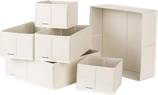 Amazon Com Homfa Closet Drawer Organizer Foldable Fabric Cloth