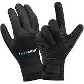 Coreskin 3mm Neoprene Diving Gloves with Anti-Slip Palm &amp; Adjustable Strap | Superior Warmth &amp; Protection, Universal Design for Unisex for Scuba Diving, Snorkeling, Surfing, Kayaking Various Water Sport