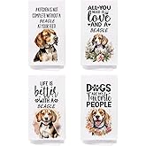 SPBL&L Beagle Dog Kitchen Towels Set of 4, Beagle Gifts for Women, Decorative Hand Tea Dish Towels for Bathroom Decor, 16x24 Inches