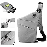 Crossbody Travel Bags for Women, Anti Theft Proof Safe Slim Sling Travel Purses, Personal Flex Shoulder Bag for Men Women