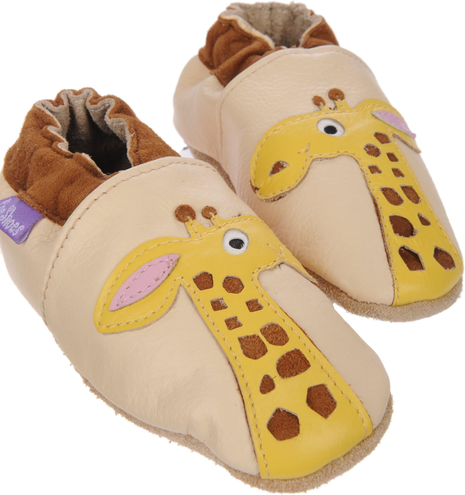 Pre Shoes Soft Leather Baby Shoes Lofty the Giraffe (6 - 12 Months)