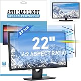 LAMA 22 inch Blue Light Blocking Screen Protector Anti-Glare 2 Pack