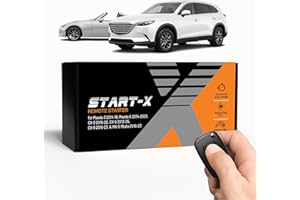 Start-X Remote Starter Kit for Mazda 3 (2014-18), 6 (2014-21), CX-3 (2016-22), CX-5 (2013-25), CX-9 (2016-23), and MX-5 Miata (2016-23) | Plug N Play | Lock 3X to Remote Start | Zero Wire Splicing