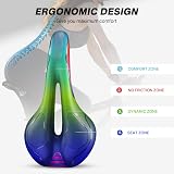 YOUNGDO Bike Seat Ergonomic Gel Saddle Wide Front Narrow Sides Breathable view 4