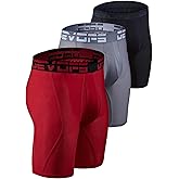 DEVOPS Men's Perfomance Cool Dry Mesh Underwear Boxer Trunk 6-inch Brief (3 Pack)
