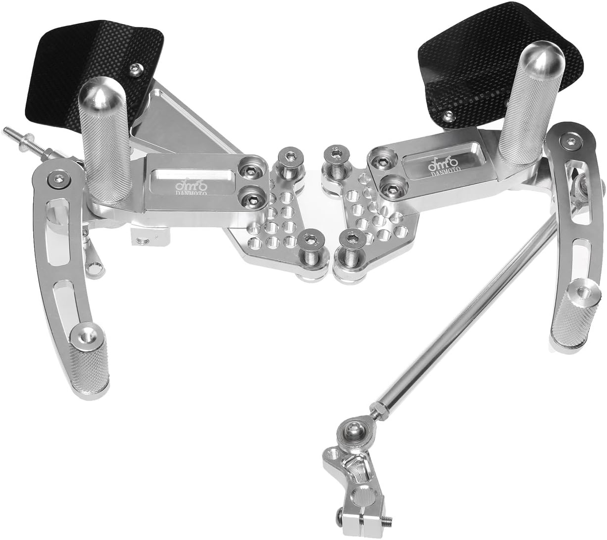 2006-2009 Aprilia Tuono 1000 Silver Danmoto Billet Rearsets