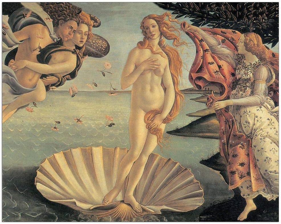 Artopweb Botticelli - Birth of Venus, Multicolour, 100L x 79W cm