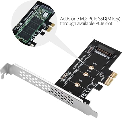 Siig M 2 Ssd M Key Nvme Pcie 3 0 X4 Card Adapter With Low And Full Profile Bracket Supports M 2 Pcie 2230 2242 2260 And 2280 Sc M111 S1 Computers Accessories Amazon Com