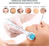 INCELLICE Derma Roller 1.5mm 200 Titanium Needles Beard Hair Growth Face Body view 4